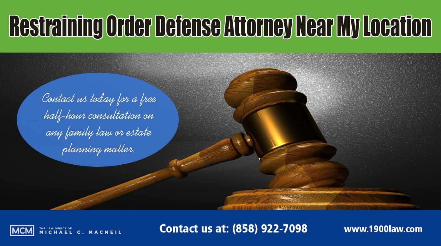 San Diego Restraining Order Defense Law Office of Michael C. MacNeil