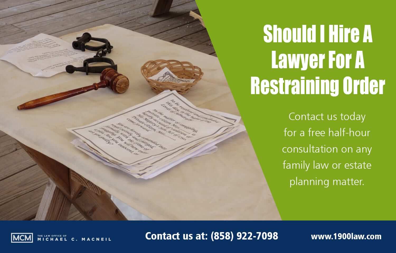 Do You Need a Restraining Order Attorney? Call Michael C. MacNeil