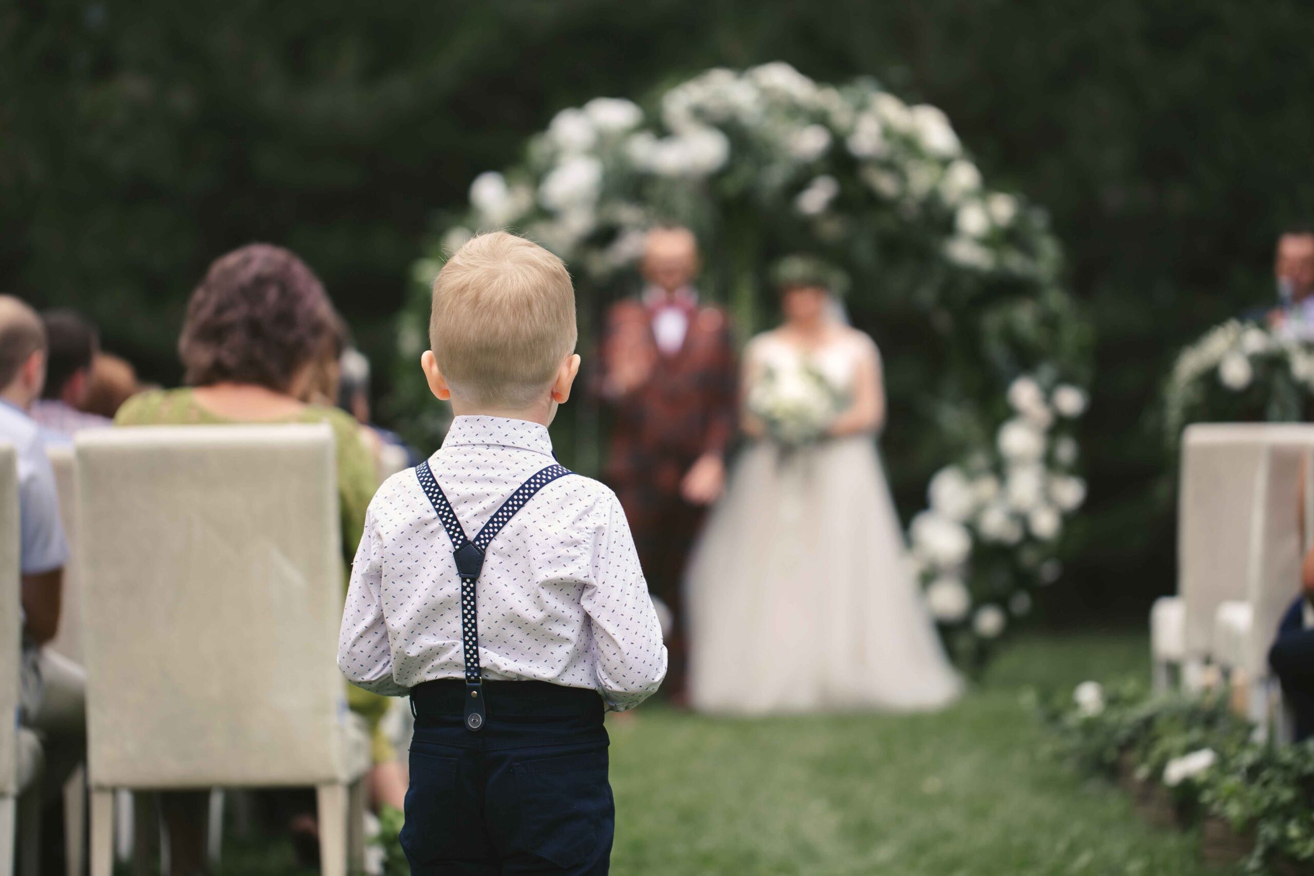 Couple spending time with child